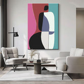 Painting by Numbers Minimalism Black and White Figure